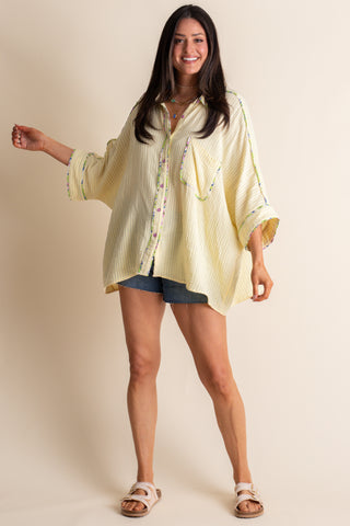 Summer Breeze Striped Top: S-3XL