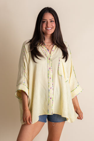 Summer Breeze Striped Top: S-3XL