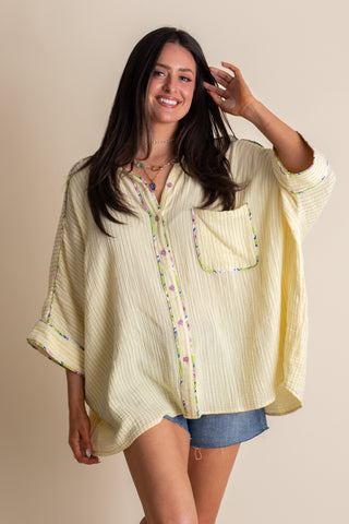 Summer Breeze Striped Top: S-3XL