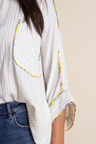 Summer Breeze Striped Top: S-3XL