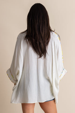 Summer Breeze Striped Top: S-3XL