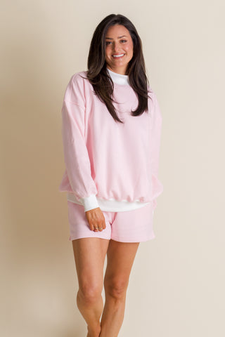 Side by Side Mock Neck Top