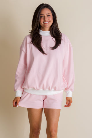 Side by Side Mock Neck Top