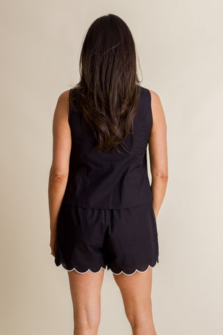 Coastal Scalloped Shorts