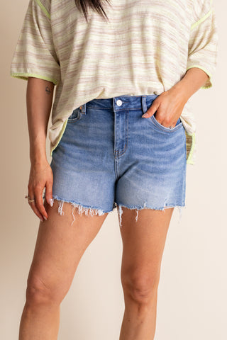 Viola High Rise Cutoff Shorts
