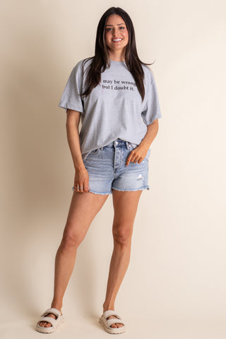 I Doubt It Boxy Tee