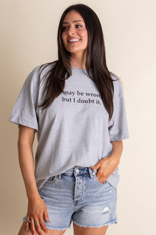 I Doubt It Boxy Tee